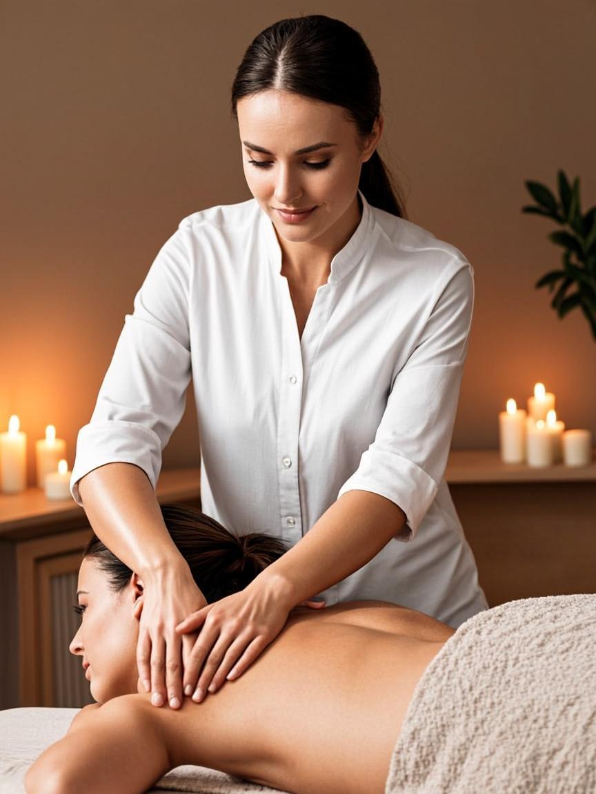 Female therapist providing erotic body to body massage at NuruNest Madhapur Hyderabad