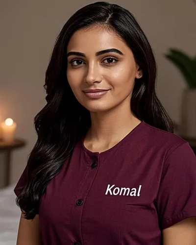 Photo of Komal, 24 year old massage therapist specializing in Erotic/Happy Ending at NuruNest Kukatpally