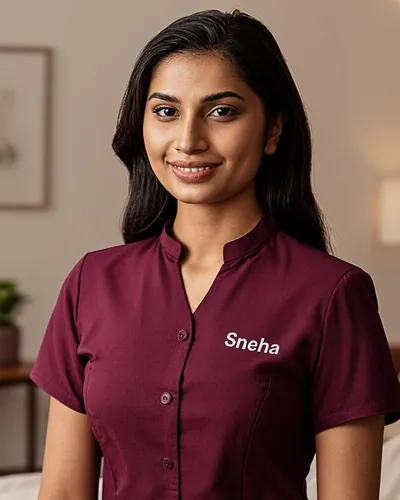 Photo of Sneha, 25 year old massage therapist specializing in Deep Tissue/F2M Spa at NuruNest Gachibowli